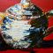 Teatime | Acryl gespachtelt auf Leinwand 30 x 120 cm (dies ist nur ein Ausschnitt des Bildes)